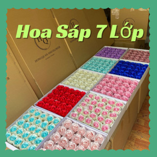   GIÁ SỈ RẺ  Hộp Hoa Sáp 7 Lớp Hộp 25 Bông Chuẩn Hàng Loại 1 Bông To 8cm Cánh Cứng Ảnh tự chụp 
