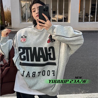 ÁO NỈ PHONG CÁCH BÓNG CHÀY , ÁO NỈ BÔNG DÁNG RỘNG IN HỌA TIẾT NỔI BẬT