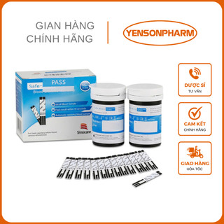 [HỘP 50 QUE] Que Thử Đường Huyết Safe-Accu 2 + TẶNG THÊM 50 Kim Chích Máu (HÀNG CHUẨN CÔNG TY)