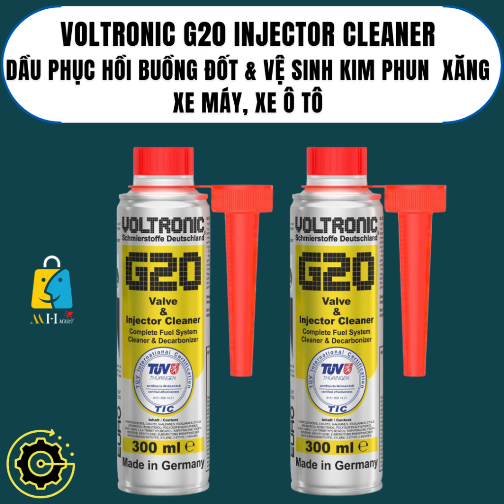 PHỤ GIA VỆ SINH HỆ THỐNG XĂNG NHẬP KHẨU VOLTRONIC G20 VALVE AND INJECTOR CLEANER - VOLTRONIC CHAI 30