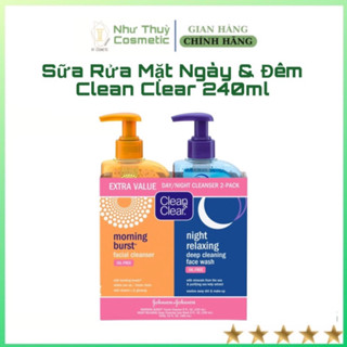 (SẴN - MẪU MỚI ) SỮA RỬA MẶT CLEAN & CLEAR MORNING BURST OIL-FREE NGÀY & ĐÊM 240ML