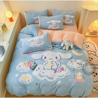 Bộ chăn ga gối nỉ nhung 3D