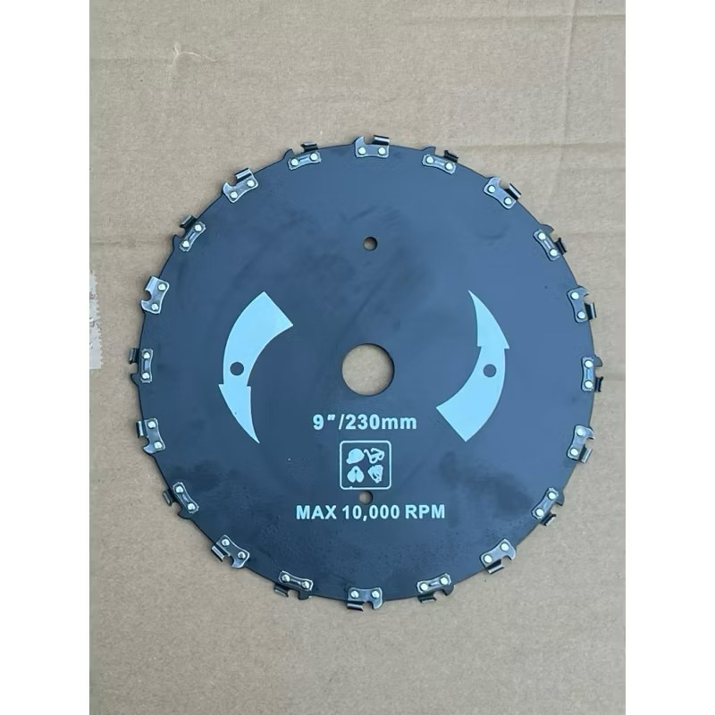 Lưỡi cưa xích lắp máy cắt cỏ pin 230mm 20 răng, cưa xích lắp cho máy cắt cỏ xăng