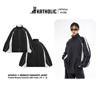 Áo Khoác Dù Nam Nữ Hàn Quốc 2 Lớp Lót Lưới Chống Nước Cản Gió Form Rộng Oversize Chất Liệu Gió Nhăn 110gsm KAT017A