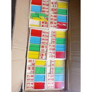 Bộ que tính học toán cho bé