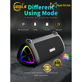 Loa karaoke SODLK T18 bluetooth 5.0  Micro karaoke, đèn RGB, 80W