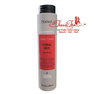 Dầu gội cho tóc nhuộm đỏ Lakme Teknia Coral Red Color Refresh Shampoo 300ml ( New 2023 )