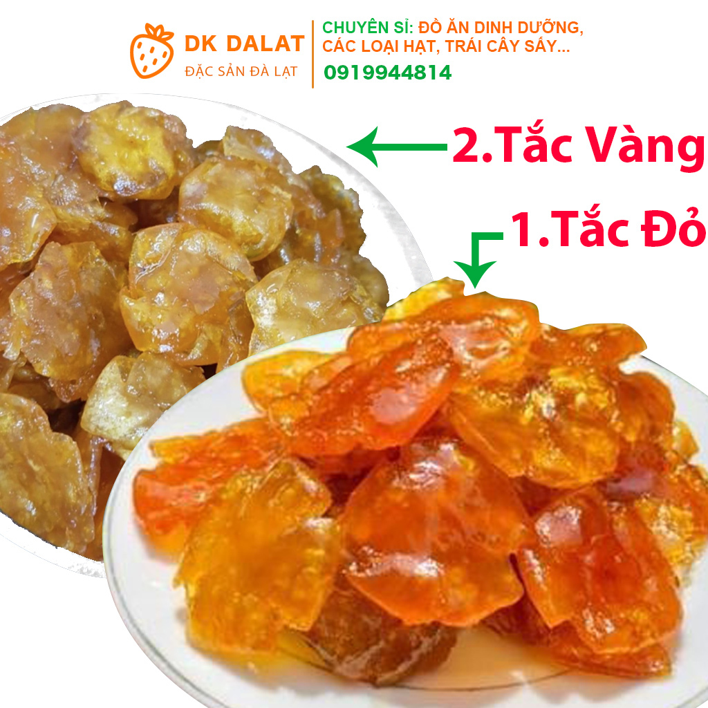 Mứt Tắc Rim Mật Ong Siêu Ngon Tắc Đỏ Bắc và Tắc Vàng Nam - Xuất Xứ Việt Nam