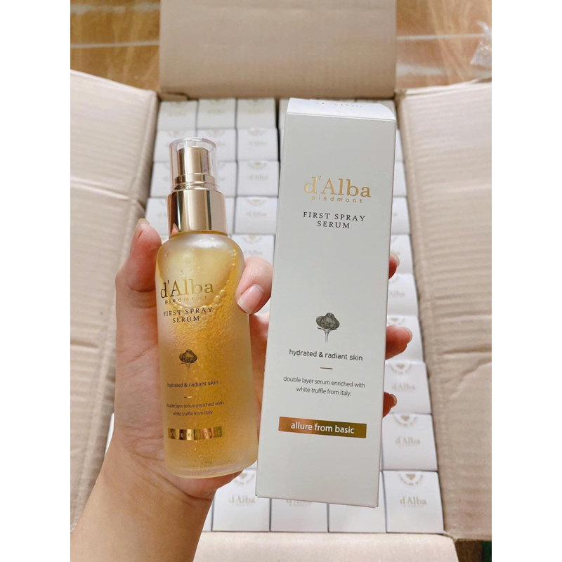 Serum dạng xịt khoáng căng bóng da D'Alba 50ml/100ml mẫu mới