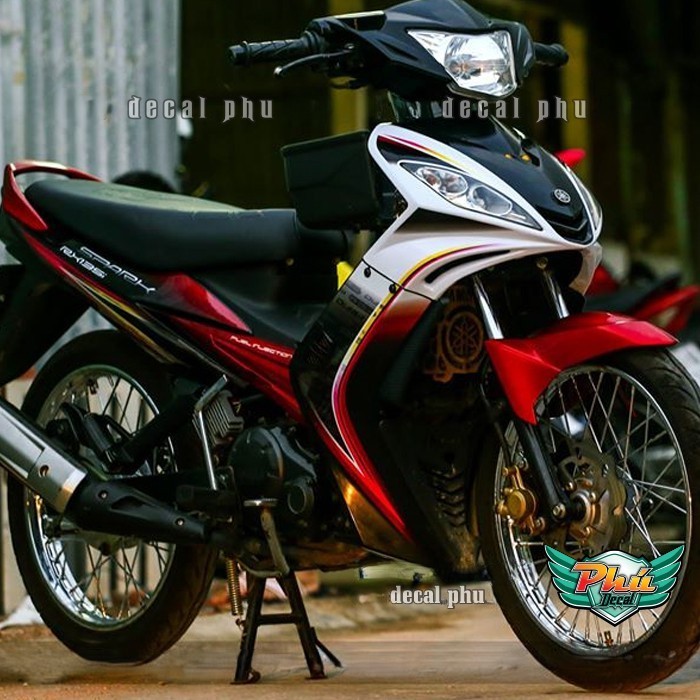 Tem rời Exciter 2006-2010 Spark đen trắng đỏ (D)