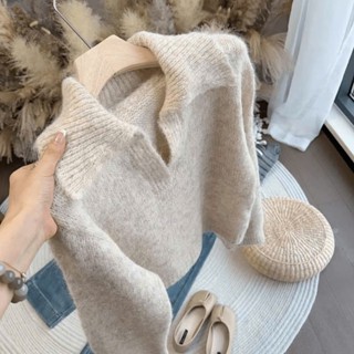 (SẴN XÁM) Áo len cardigan dài tay cổ bẻ vintage vải mềm mịn mẫu thu đông mới nhất (kèm hình thật)