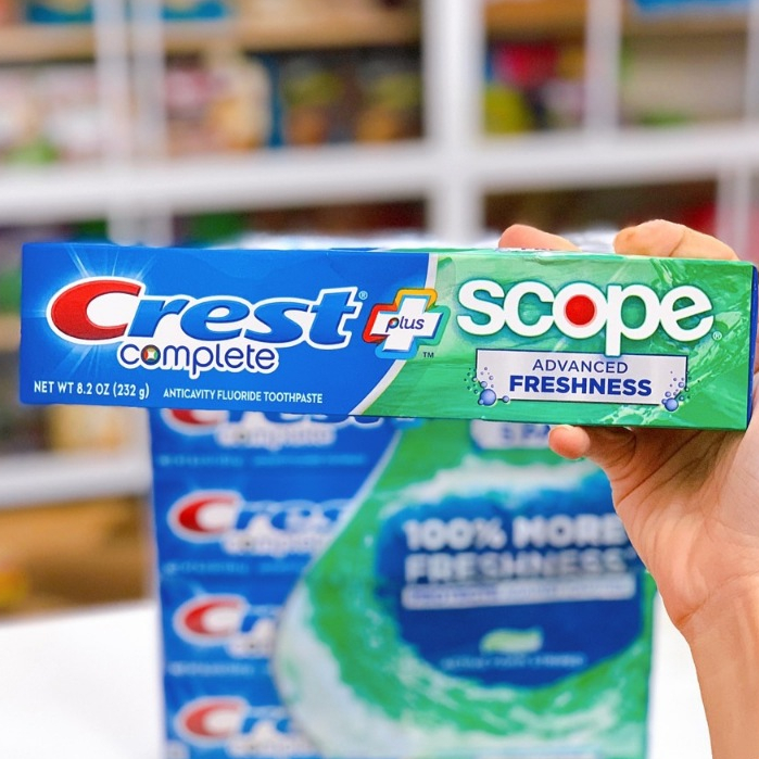 Kem đánh răng Crest complete Scope Advanced Freshness 232g