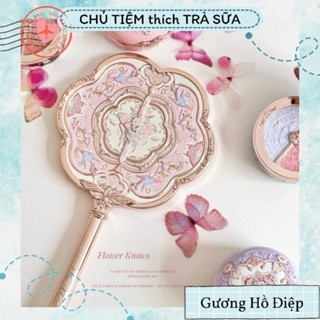 (Sẵn - Hỏa Tốc HCM) Gương Cầm Tay Hồ Điệp Flower Knows Butterfly Cloud Collar Chính Hãng