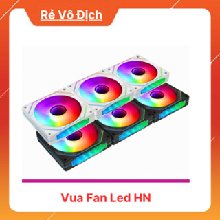 Fan vô cực 4Pro kiểu Lianli - Quạt tản nhiệt cực đẹp giá rẻ, khung trắng/đen Led ARGB Sync Main