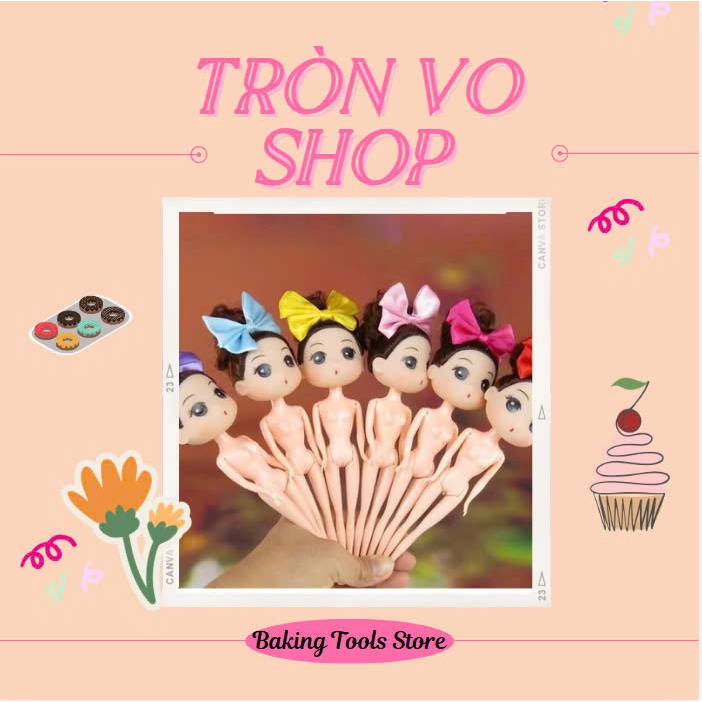 Búp bê chibi 18cm có nơ