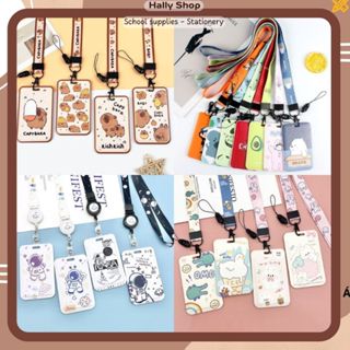 Dây đeo thẻ học sinh, bảng tên dành cho sinh viên nhiều mẫu hoạt hình hoạ tiết dễ thương cute - Hally shop