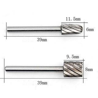 Dụng cụ khắc gỗ 6 mũi, trục 3.17mm, phay, đục đẽo tỉ mỉ, dùng cho máy khắc thông dụng