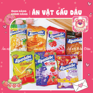 Kẹo béo cứng mềm ALPENLIEBE các vị DẠNG GÓI ( trà sữa,kem sữa, dâu nho, sữa, dâu, xoài muối ớt )