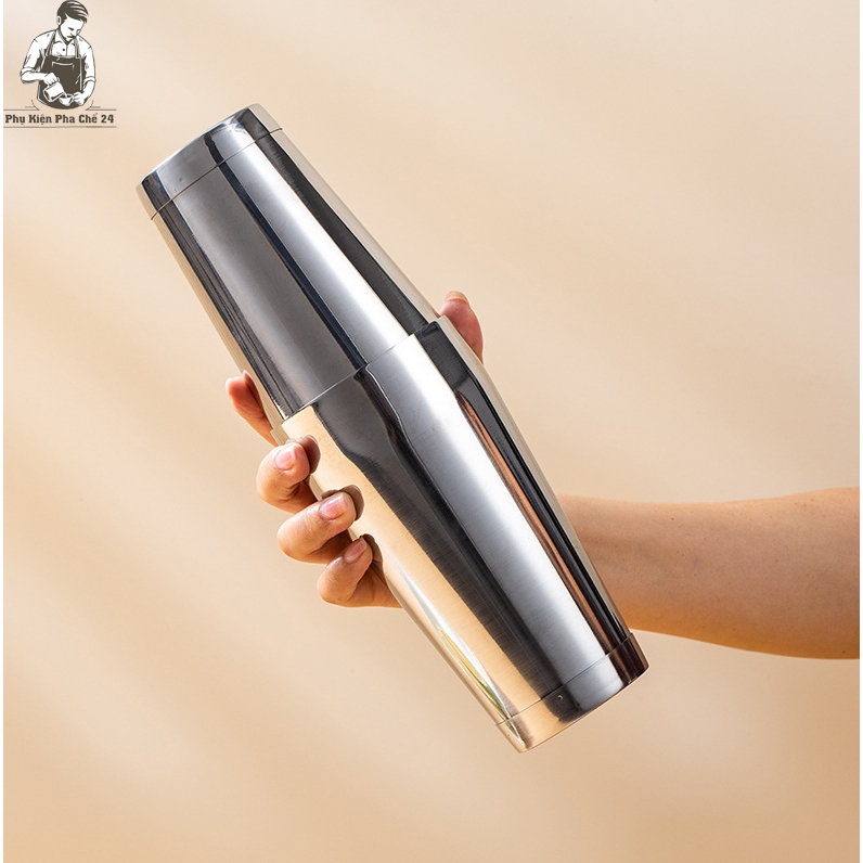 Shaker Boston - Bình Lắc Inox 2 Đáy