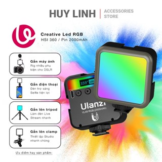 Đèn led Studio mini Ulanzi VL49 RGB - Dãi nhiệt màu 2500 – 9000 Kevin 3 Mode sáng