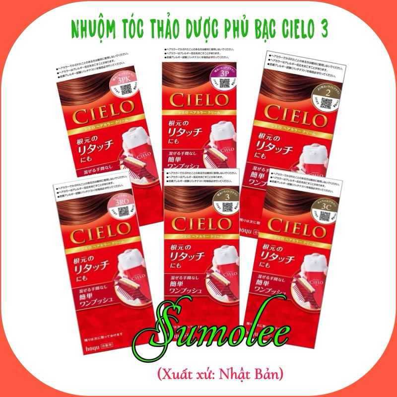 NHUỘM TÓC THẢO DƯỢC CIELO TONE 3 CỦA NHẬT