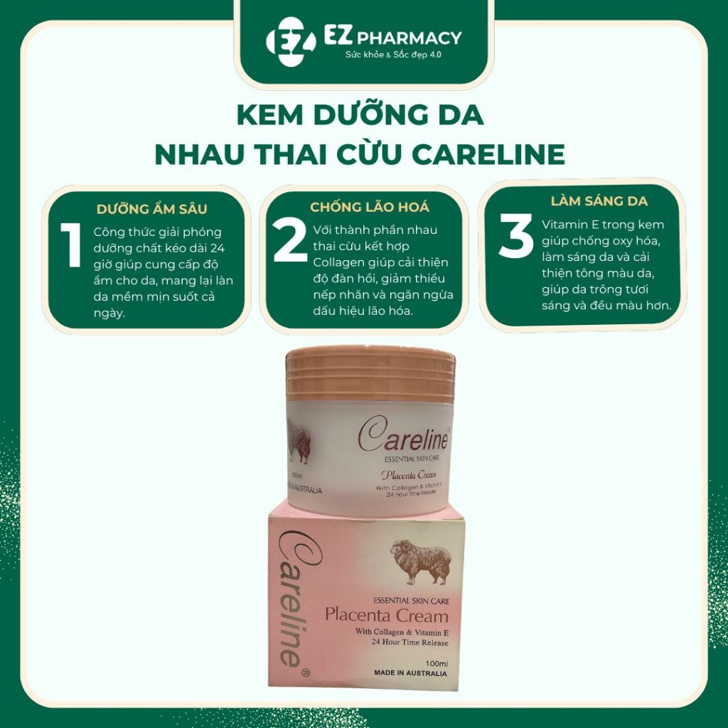 Kem dưỡng da nhau thai cừu Careline