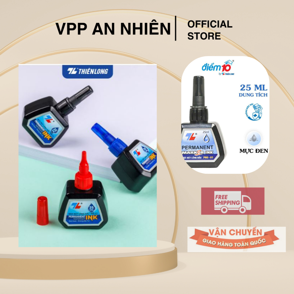 Mực bút lông dầu Thiên Long PMI01