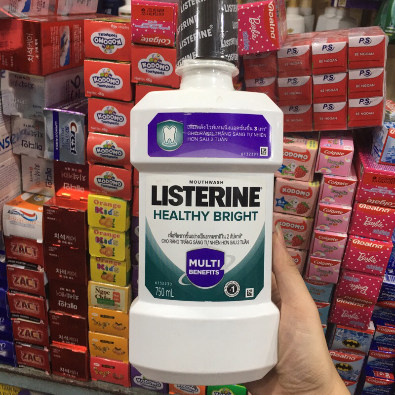 Nước súc miệng làm trắng răng LISTERINE® HEALTHY BRIGHT 250ml