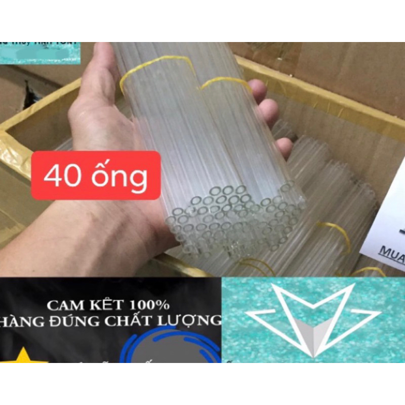 Ống hút thuỷ tinh combo 40
