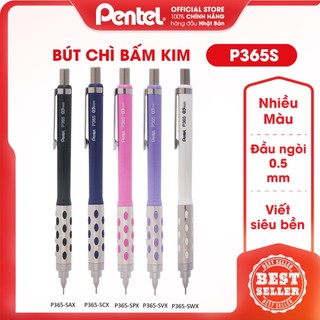 Bút chì kim tự động Pentel Nhật Bản | Viết liên tục không cần bấm chì, ngòi 0.5mm | Mã hàng P365S