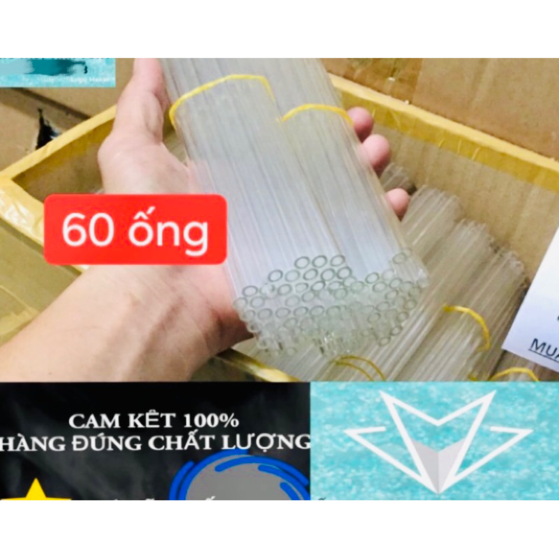 Ống hút thuỷ tinh combo 60 trắng giá sỉ