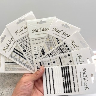 Sticker miếng dán móng 3d logo