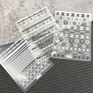 Sticker miếng dán móng 3d logo
