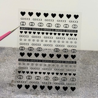 Sticker miếng dán móng 3d logo