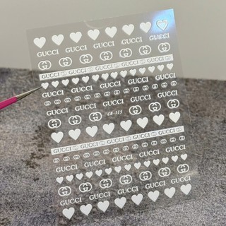 Sticker miếng dán móng 3d logo