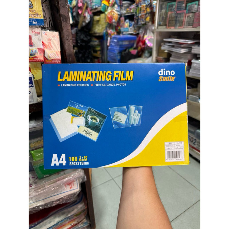 Màng ép plastic A4 220x310mm 80 mic (Xấp)