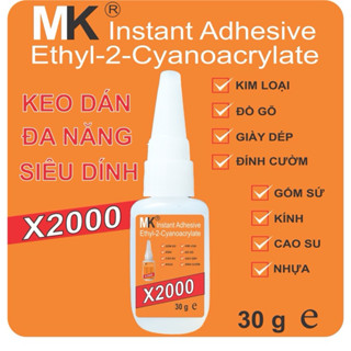 Keo Dán X2000 Siêu Dính, Keo Dán Đa Năng Dán Tất Cả Vật Liệu Bằng Gỗ, Vải, Gốm Sứ, Nhựa An Toàn Với Da Tay(Dạng nước)