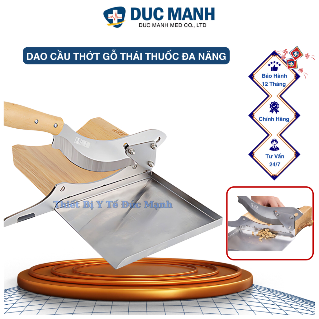 Dao thái dược liệu, dao thái thuốc đông y có thớt