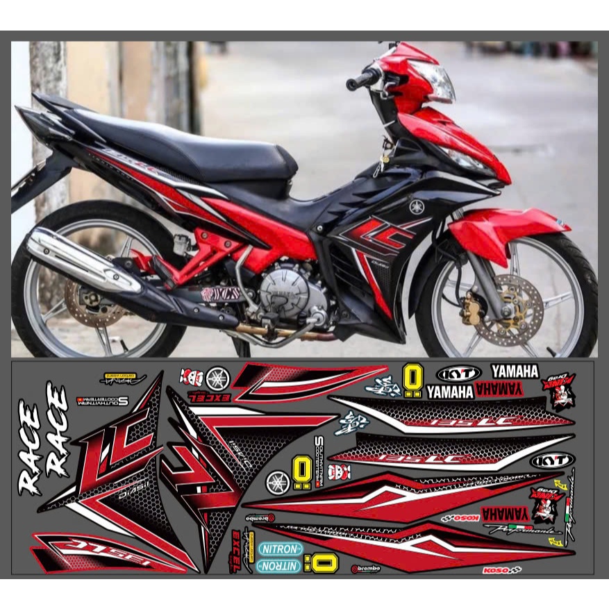 Tem rời EX135 mẫu LC đỏ đen