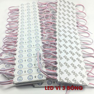 Đèn Led Hắt 3 bóng 5054 6011 điện 12v (20 led/ vỉ )