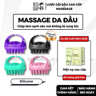 Lược Gội Đầu Silicon Cao Cấp, Bao Test, Massage Da Đầu - Gỡ Tóc Rối - Làm Bằng Silicon Y Tế Mềm Mại