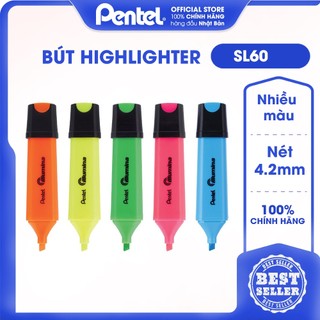 Bút nhớ dòng illumina pentel nhật bản sl60 nhiều màu | màu mực tươi sáng