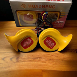 Kèn ngân, còi sên (sò) ngân Huazheng cho xe tải, ô tô, du lịch 6 tiếng 12V - 24V âm thanh lớn