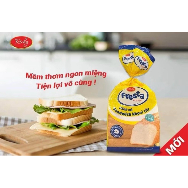 Bánh Mì Sandwich Khoai Tây Richy Fresta Potato Gói 275g