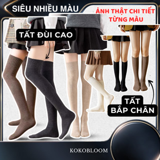 Tất đùi cao cổ lót lông, tất dài qua gối nữ chất liệu len lót lông siêu dày- phong cách Hàn Quốc và Nhật Bản
