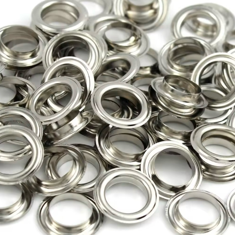 Khoen mắt cáo 10mm đóng bạt, bấm bạt, bấm vải Bằng sắt Túi 100 bộ