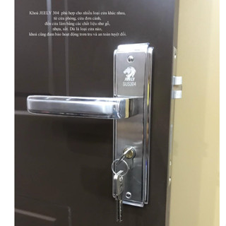 KHÓA CỬA PHÒNG TAY GẠT  INOX SUS304 KHÓA CỬA PHÒNG 2 TẤC cửa gỗ, nhựa,  tay ốp 200mm Dùng cho cửa có khung