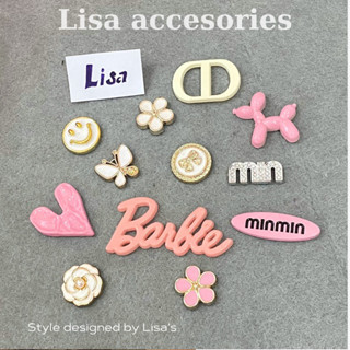   Có đế  Set phụ kiện gắn dép crocs set charm không đế gắn ốp điện thoại 