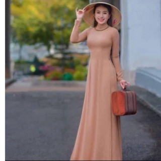 Áo dài trơn lụa mỹ các màu chất CO GIÃN mềm mát kèm quần AÓ DÀI BẢO HIẾU.
