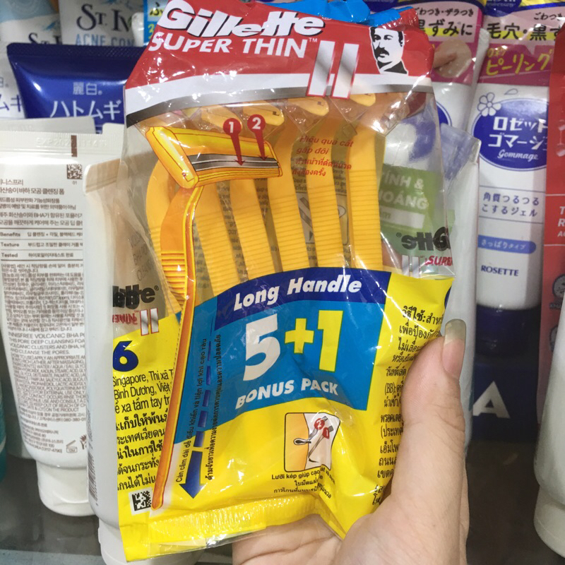 Dao cạo râu Gillette Super Thin Long Handle